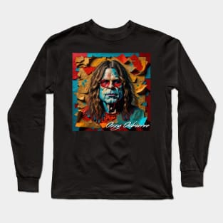 Ozzy Osborne // Paper Art Long Sleeve T-Shirt